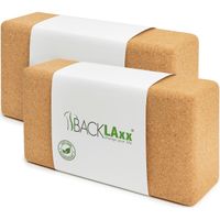BACKLAxx® Yoga Block Kork Set 2 St, 2 stk, BACKLAxx®