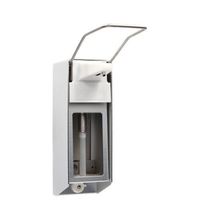 Medi-Inn Wandspender Aluminium, langer Armhebel, mit Verschlussblende, für 500 ml Euroflaschen 1 St, 1 stk, Medi-Inn