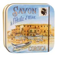 La Savonnerie de Nyons - Metallbox mit Seife Hafen von Korsika 155 g, 155 g, La Savonnerie de Nyons