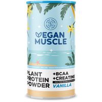 Vegan Muscle Protein+BCAA+Kreatin Vanille Pulver 600 g, 600 g, ALPHA FOODS