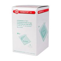 Noba Nobatop 12 sterile Vliesstoffkompressen 6- lagig 50 x 2 Stück 5 cm 100 St, 100 stk, NOBAMED