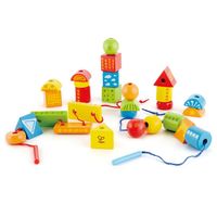 Hape Fädelklötze 1 St, 1 stk, Hape