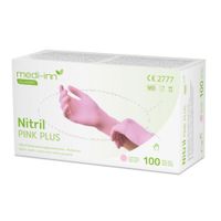 Medi-Inn Nitril Pink Plus Einmalhandschuhe 100 St Verband, 100 stk, Medi-Inn