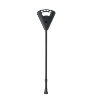 Flipstick Teleskop Gehstock mit Sitz schwarz 1 St, 1 stk, activera