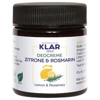 Klar Seifen - Zitrone & Rosmarin Deodorants 30 ml, 30 ml, Klar Seifen