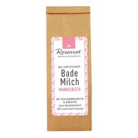 Rosenrot - Feste Bademilch - Mandelbl&uuml;te Pulver 150g Bade&ouml;l & Bademilch, 150 g, Rosenrot