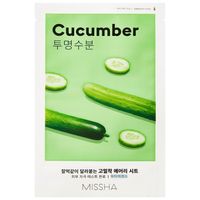 Missha - Airy Fit Mask Cucumber Feuchtigkeitsmasken 19 g, 19 g, Missha