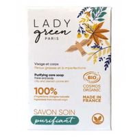 Lady Green - Care Soap Face & Body - Purifying 100g Seife, 100 g, Lady Green