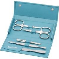 ERBE - Druckknopfetiu, 5-teilig, Meerblau Sets 1 St&uuml;ck, 1 stk, ERBE