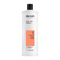 Nioxin - System 4 Scalp + Hair - Haarpflege f&uuml;r coloriertes, sichtbar d&uuml;nner werdendes Haar Shampoo 1000 ml, 1000 ml, Nioxin