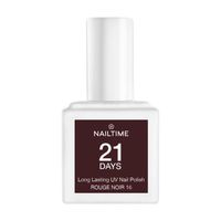NAILTIME - 21 Days UV Nail Polish Nagellack 8 ml 16-Rouge Noir, 8 ml, NAILTIME