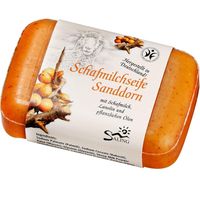 Saling - Schafmilchseife Sanddorn 100g Seife, 100 g, Saling