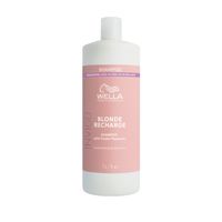 Wella Professionals - INVIGO Blonde Recharge with Purple Pigments - Highlighted, Cool Blonde or Silver Hair Shampoo 1000 ml, 1000 ml, Wella Professionals