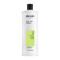 Nioxin - System 2 Scalp + Hair - Haarpflege f&uuml;r naturbelassenes, sichtbar d&uuml;nner werdendes Haar Shampoo 1000 ml, 1000 ml, Nioxin