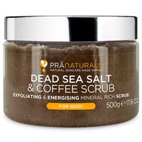 PraNaturals - K&ouml;rperpeeling mit Salz aus dem toten Meer & Kaffee 500 g, 500 g, PraNaturals