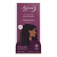 Ayluna Naturkosmetik - Haarfarbe - Nr.110 Tiefschwarz Pflanzenhaarfarbe 100 g, 100 g, Ayluna Naturkosmetik