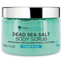 PraNaturals - Totes-Meer-Salz-K&ouml;rperpeeling mit Mango & Kiwi 500 g, 500 g, PraNaturals