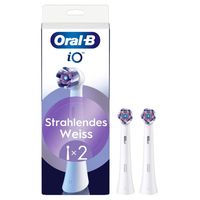 Oral-B - iO Strahlendes Weiss in Weiß Elektrische Zahnbürsten 2 Stück, 2 stk, Oral-B