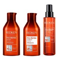 Redken - Frizz Dismiss Bundle Instant Deflate Oil* Haarpflegesets 0,73 l Damen, 0.73 l, Redken