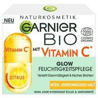 Garnier - Bio Glow Feuchtigkeitspflege mit Vitamin C Gesichtscreme 50 ml, 50 ml, Garnier