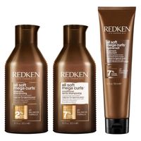 Redken - All Soft Mega Curls Bundle Hydramelt* Haarpflegesets 0,75 l Damen, 0.75 l, Redken