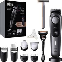 Braun - Series 9 BT9420 & King C. Gillette Rasierhobel in Schwarz/Grau Rasur 1 Stück, 1 stk, Braun