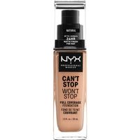NYX Professional Makeup - Wedding Can't Stop Won't Stop 24-Hour Foundation 30 ml Nr. 7 - Natural, 30 ml, NYX Professional Makeup