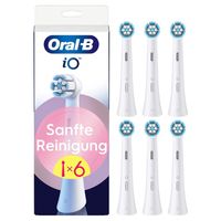 Oral-B - iO Sanfte Reinigung in Weiß Elektrische Zahnbürsten 6 Stück, 6 stk, Oral-B
