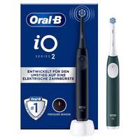 Oral-B - iO 2 + 2. Handstück in Schwarz/Grün Elektrische Zahnbürsten 1 Stück, 1 stk, Oral-B