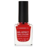 KORRES - Sweet Almond Nail Colour Nagellack 11 ml Nr. 48 - Coral Red, 11 ml, Korres