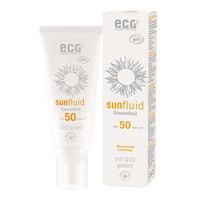 Eco Cosmetics - Sonnenfluid - LSF50 Q10 get&ouml;nt Sonnenschutz 100 ml, 100 ml, Eco Cosmetics