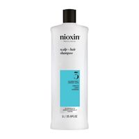 Nioxin - System 3 Scalp + Hair - Haarpflege für naturbelassenes, sichtbar dünner werdendes Haar Shampoo 1000 ml, 1000 ml, Nioxin
