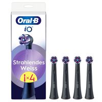 Oral-B - iO Strahlendes Weiss in Schwarz Elektrische Zahnbürsten 4 Stück, 4 stk, Oral-B