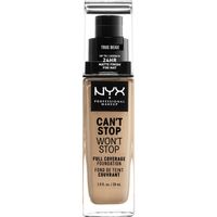 NYX Professional Makeup - Wedding Can't Stop Won't Stop 24-Hour Foundation 30 ml Nr. 8 - True Beige, 30 ml, NYX Professional Makeup