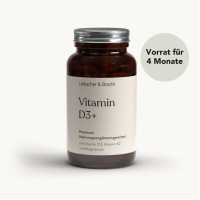 Vitamin D3 + K2 / 2000 I.E, 120 stk., Liebscher & Bracht
