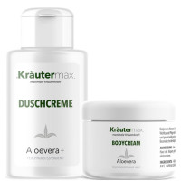 Aloevera Duschcreme + Bodycream Set AKTION, 1 Stk., Kr&auml;utermax
