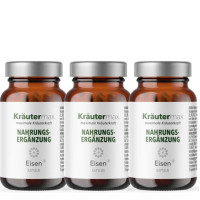Eisen mit Vitamin C Kapseln 60 St&uuml;ck, 60 Stk., Kr&auml;utermax