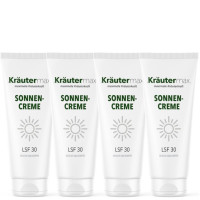 Sonnencreme f&uuml;r Gesicht und K&ouml;rper LSF 30 | 4 x 70 ml, 280 ml, Kr&auml;utermax