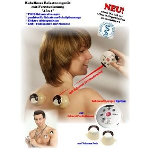 TENS/EMS/Schröpfmassage+Akupunkturgerät Kabellos