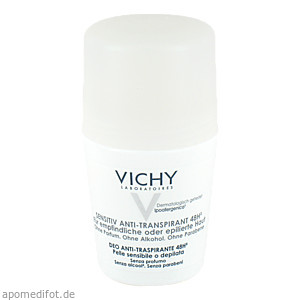 Vichy Deo Roll-On Sensitiv Anti-Trans. 48H
