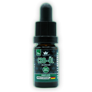CBD (Cannabidiol) Tropfen mit 20% CBD-Gehalt | Vollspektrum als Mundöl - 10ml