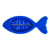 Badethermometer Fisch blau
