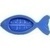 BADETHERMOMETER Kunststoff Fisch blau