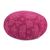Maharaja Collection: Gemustertes Meditationskissen ZAFU "Lotus", berry, Dinkelhülsen