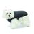 Fashion Dog Hundemantel mit Kunstpelz-Futter - Schwarz - 36 cm