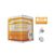 Dr. Bronner's Zitrus Orange reine Naturseife mit Magnetseifenhalter