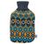 axion Wärmflasche mit Bezug – blau-gelb | einseitig Diamant | Strick (33 x 20 cm)