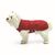 Fashion Dog Hundemantel mit Kunstpelz-Futter - Rot - 43 cm