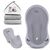 Babykajo 3 Set Baby Badewanne + Baby Wanneneinsatz + Kapuzenhandtuch – TÜV Rheinland zertifiziert!