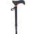Rehaforum Reisestock RFM mit Derbygriff, h&ouml;henverstellbar und faltbar schwarz